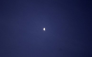 Moon in the sky
