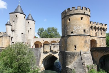 Fototapeta na wymiar The German’s Gate or Porte des Allemands in french from the 13th century in Metz, France