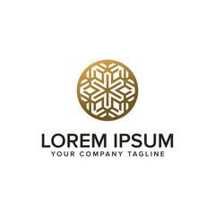 Decoration interior logo design concept template