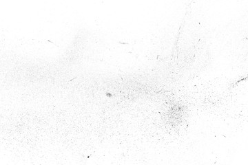 Pile charcoal dust isolated on white background, xylanthrax, wood coal, top view