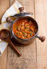 Meat and vegetables goulash (or ragout)