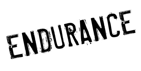 Endurance rubber stamp. Grunge design with dust scratches. Effects can be easily removed for a clean, crisp look. Color is easily changed.