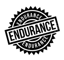 Endurance rubber stamp. Grunge design with dust scratches. Effects can be easily removed for a clean, crisp look. Color is easily changed.