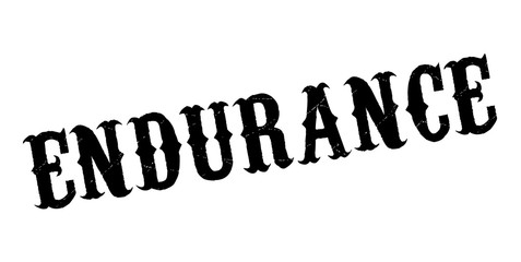 Endurance rubber stamp. Grunge design with dust scratches. Effects can be easily removed for a clean, crisp look. Color is easily changed.