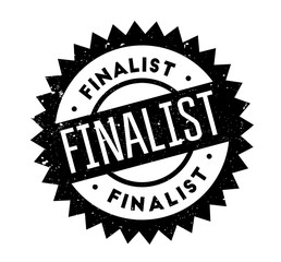 Finalist rubber stamp. Grunge design with dust scratches. Effects can be easily removed for a clean, crisp look. Color is easily changed.