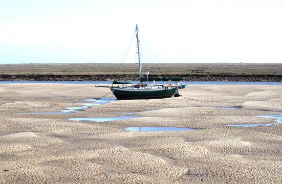 Boat At Wells Next The Sea, Norfolk, England