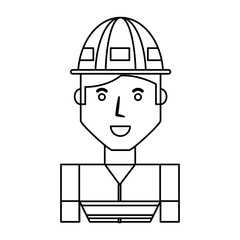 Worker profile cartoon