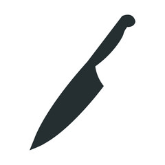 knife tool cooking kitchen icon vector illustration