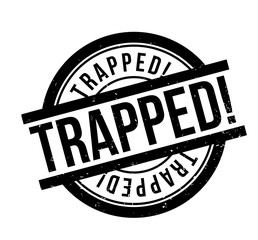 Trapped rubber stamp. Grunge design with dust scratches. Effects can be easily removed for a clean, crisp look. Color is easily changed.