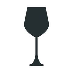 empty wine glass beverage drink utensil vector illustration