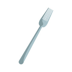 fork cutlery eating utensil kitchen icon vector illustration