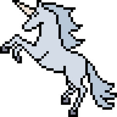 Fototapeta premium vector pixel art unicorn