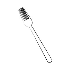 fork cutlery eating utensil kitchen icon vector illustration