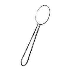 spoon cutlery eating utensil kitchen icon vector illustration