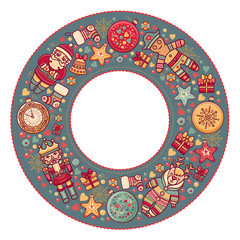Merry Christmas background. Textless template