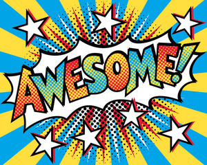 AWESOME! Pop Art Text Design