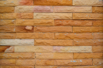 Square brick block wall background and texture high detail.