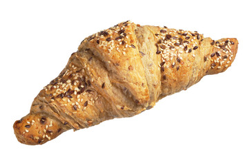 Croissant with flax seeds