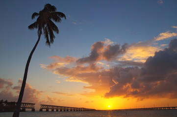 Bahia Honda State Park at sunset.