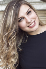 Fototapeta premium Fashion portrait of young beautiful woman.