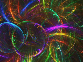 Abstract fractal background 3D rendering