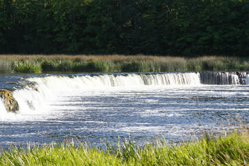 Fototapeta na wymiar Widest waterfall in europe.