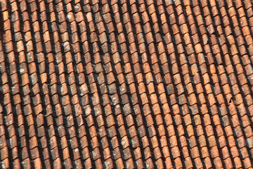 Beautiful classic, old countryside roof tiles.