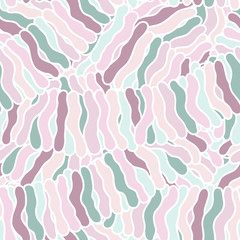 Seamless abstract hand-drawn waves pattern, wavy background.