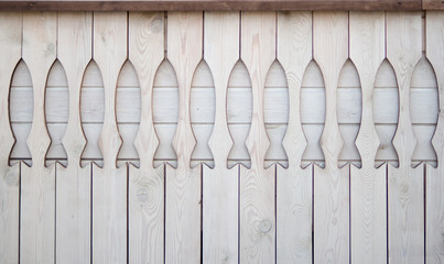 Fototapeta premium wooden fish