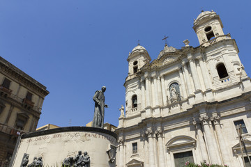 Church of St. Francis of Assisi Immaculate in Catania, Italy
