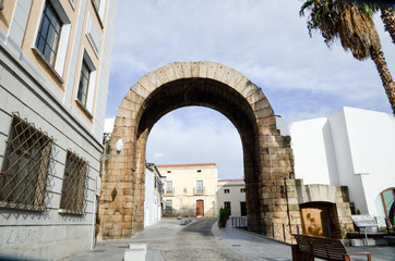 Fototapeta premium メリダ（スペイン） トラヤヌス帝の凱旋門