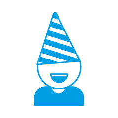 boy with party hat icon