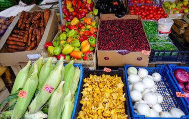 Rural market in Saint Petersburg, Russia
