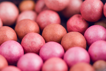 Warm Colors Bronzing Pearls Closeup Photo