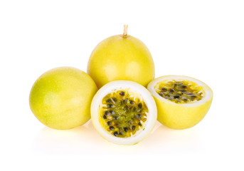Passion fruit isolated on white background