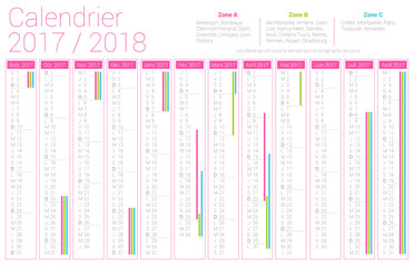 Calendrier 2017 2018