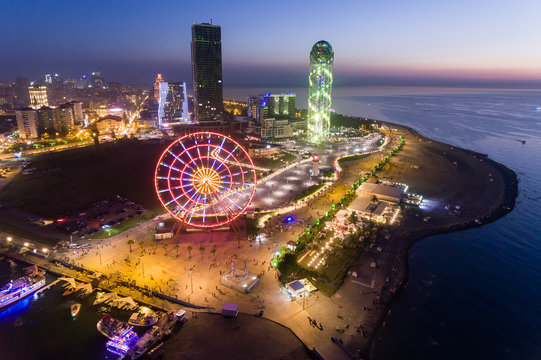 night Batumi City, Georgia