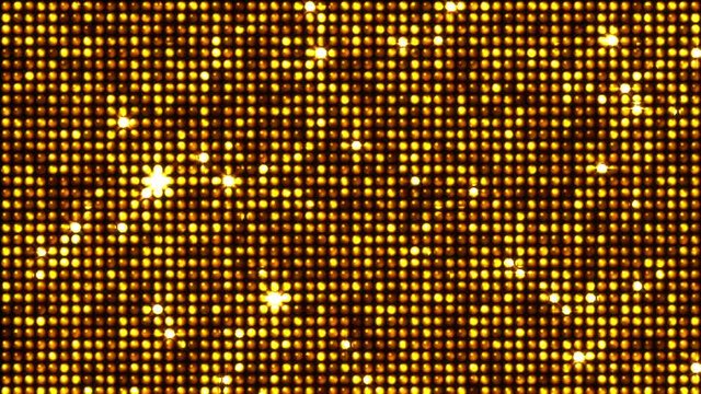 Golden reflectors and sparkles seamless looping