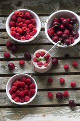 ラズベリーのスムージー