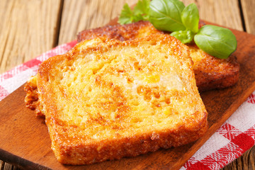 Slices of French toast