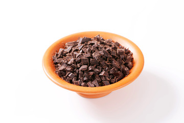 Chopped dark chocolate