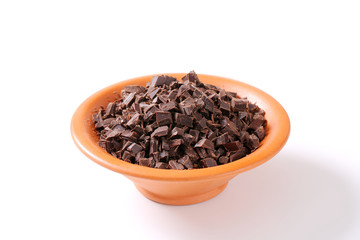 Chopped dark chocolate