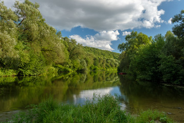 Obraz premium beautiful river with high banks