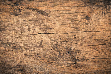 Naklejka premium Old grunge dark textured wood background,Brown wooden texture for design