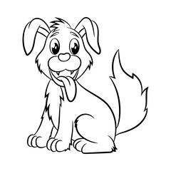 Dog coloring book.