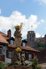 Fototapeta na wymiar Kornmarktmadonna in Heidelberg