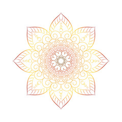 Flower Mandalas. Vintage decorative elements. Oriental pattern, vector illustration. Islam, Arabic, Indian, turkish, pakistan, chinese, ottoman motifs