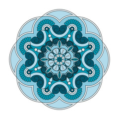 Flower Mandalas. Vintage decorative elements. Oriental pattern, vector illustration. Islam, Arabic, Indian, turkish, pakistan, chinese, ottoman motifs