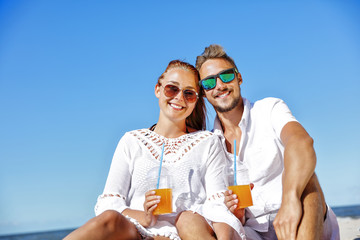 lovers people on beach