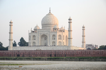Fototapeta na wymiar Original, Taj Mahal Seven Wonders Concept, India,